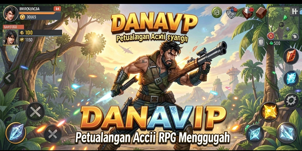 Tampilan gameplay DANAVIP yang mendebarkan dan penuh aksi.