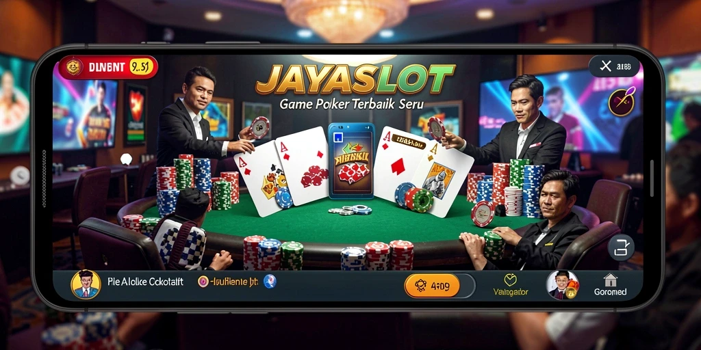 Screenshot gameplay JAYASLOT menampilkan suasana Poker yang mendebarkan.