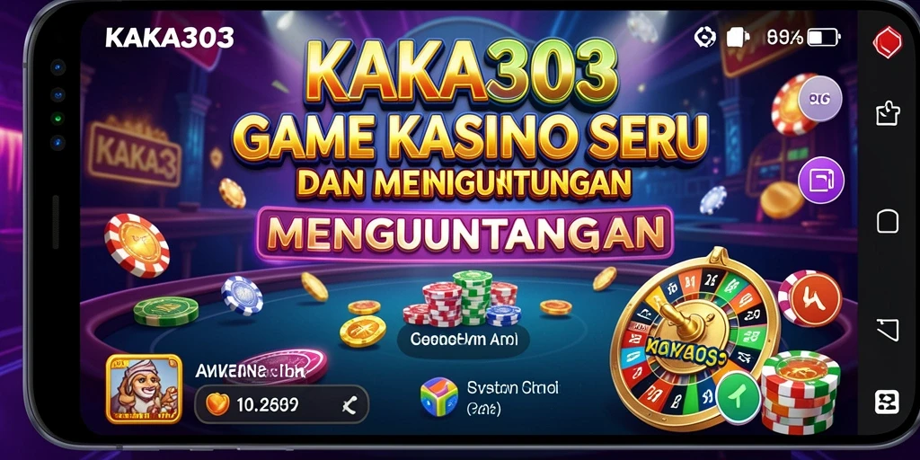 Tampilan gameplay KAKA303 yang menarik dan penuh aksi kasino.