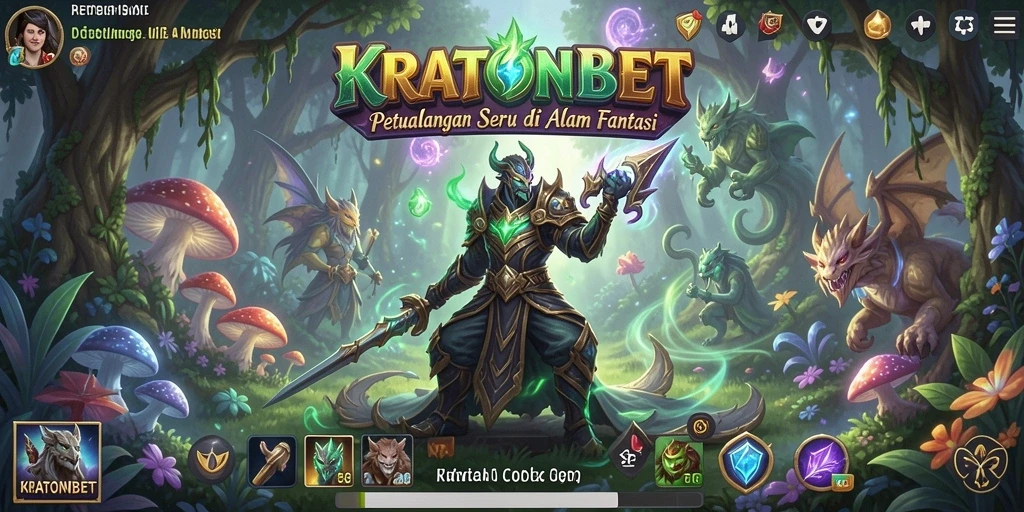 Tangkapan layar gameplay KRATONBET dengan aksi petualangan yang menegangkan.