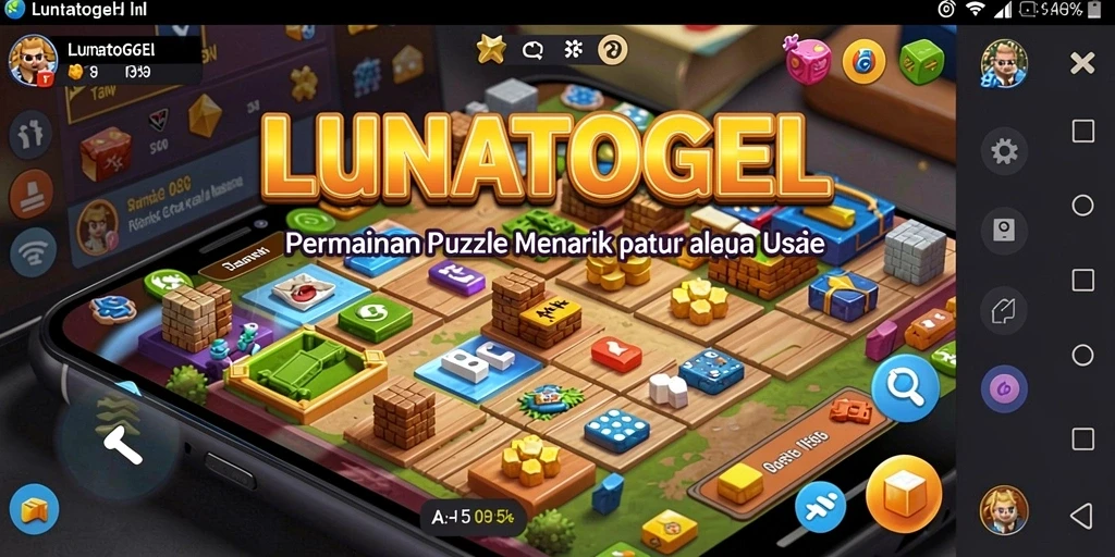 Tampilan gameplay LUNATOGEL yang menarik dan penuh tantangan.
