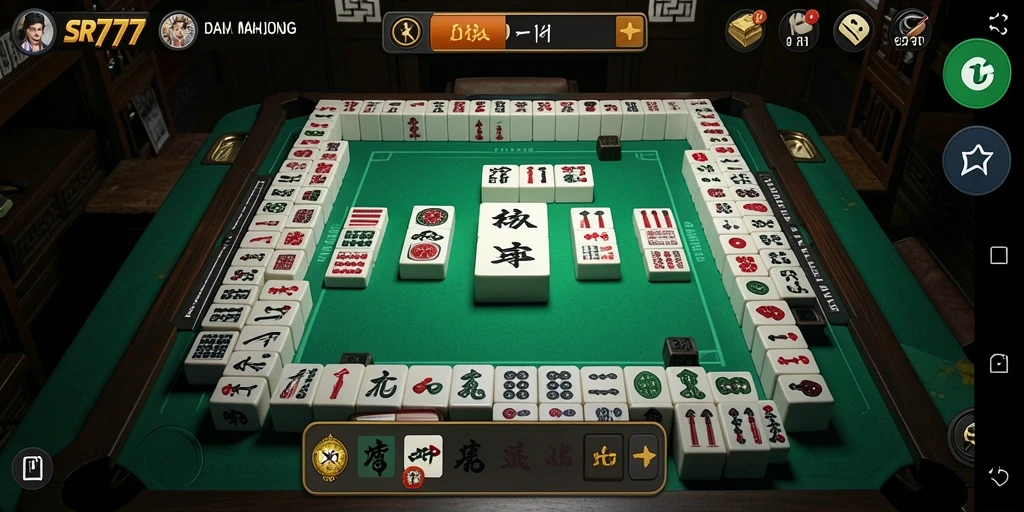 Tampilan menarik dari gameplay Mahjong di SR777.