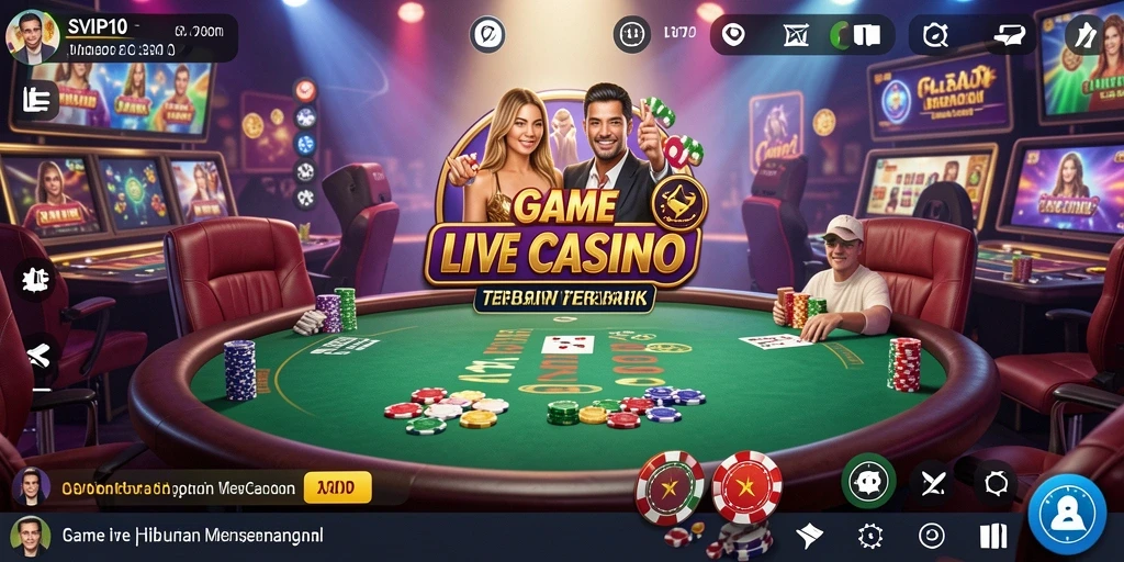 Tampilan realistis permainan Live Casino di SVIP10 yang mengasyikkan.